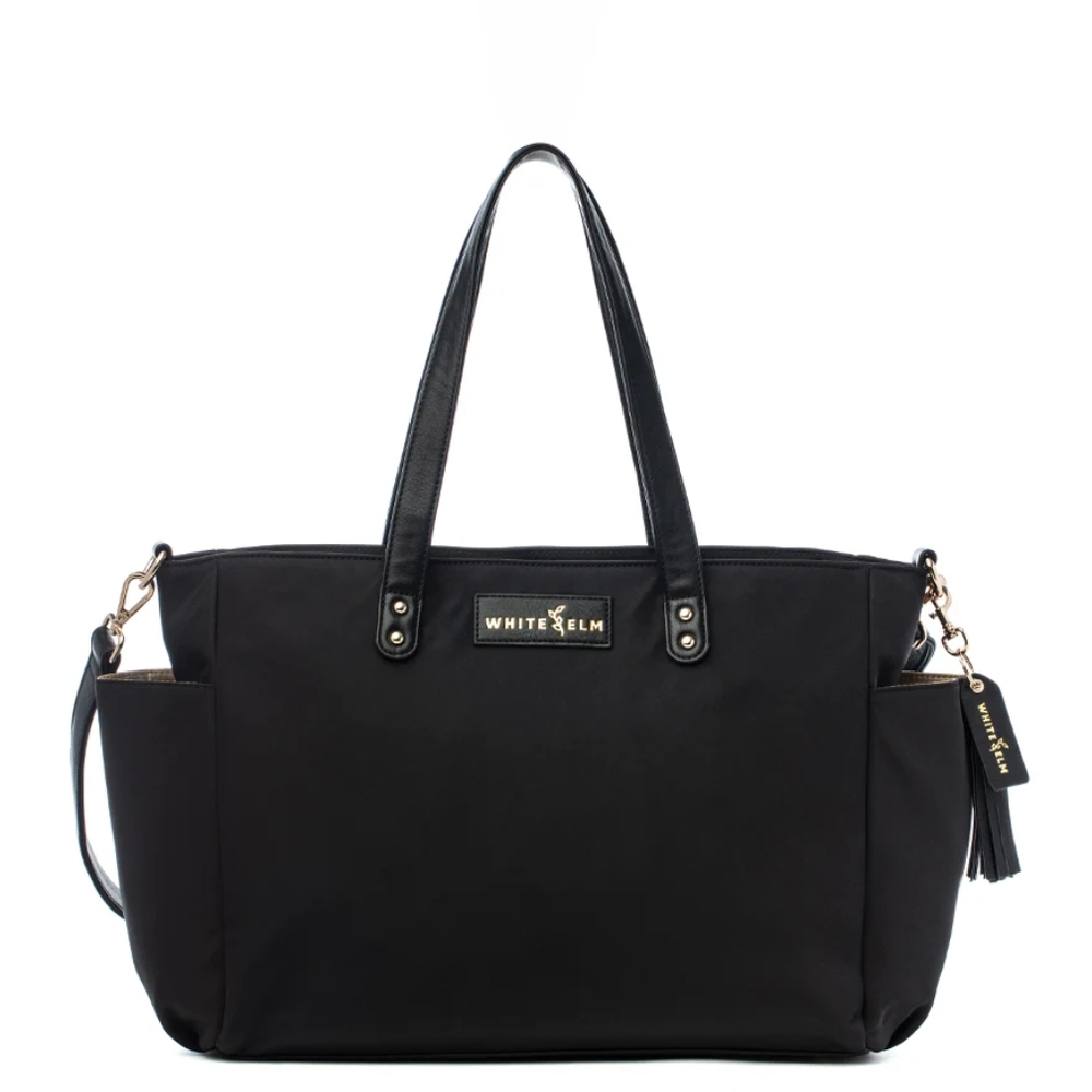 Black Tote Bag with Minimalist Design and Durable Fabric